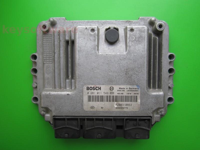 Defecte Ecu Renault Megane 1.9DCI 8200370779 0281011549 EDC16C3