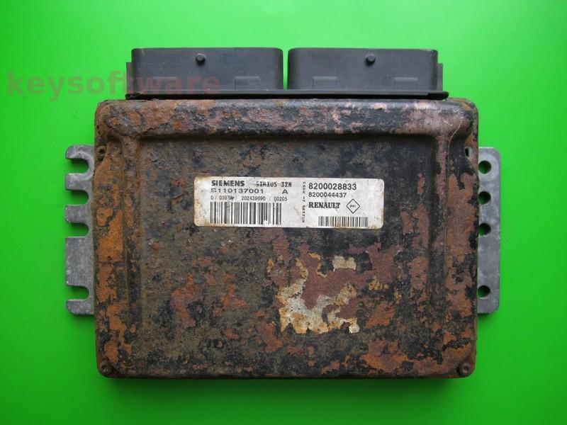 Defecte ECU Renault Scenic 1.6 8200028833 S110137001A SIRIUS32N