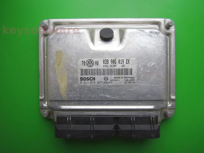 Defecte ECU VW Passat 1.9TDI 038906019EK 0281010667 EDC15P+