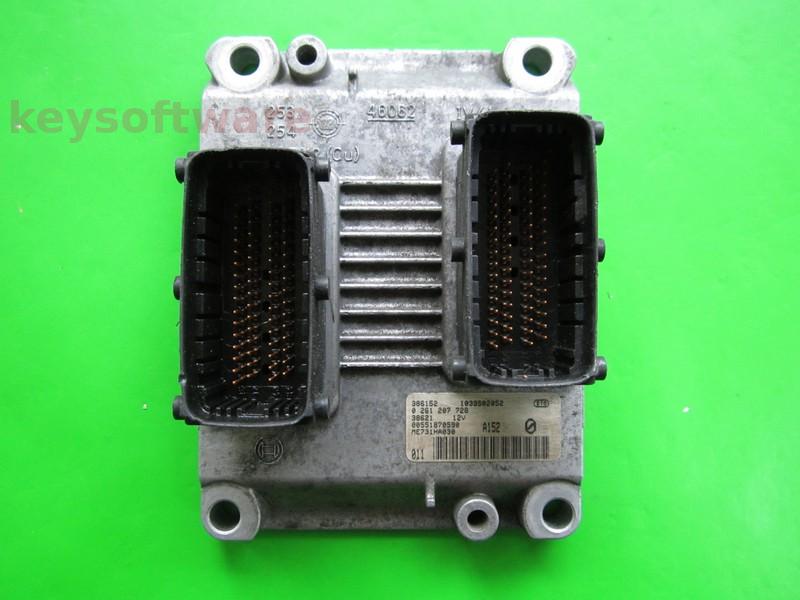 ECU Alfa Romeo 147 1.6 55187059 0261207728 ME7.3.1 }+