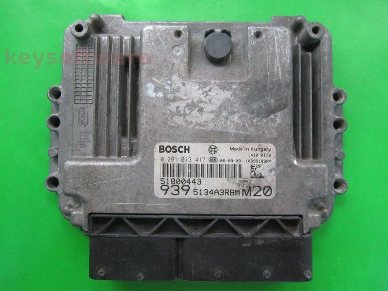 ECU Alfa Romeo 159 2.4JTD 51800443 0281013417 EDC16C39