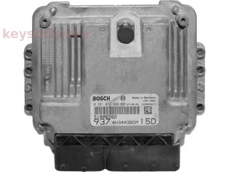 ECU Alfa Romeo 147 1.9JTD 51806562 0281012966 EDC16C39 {+