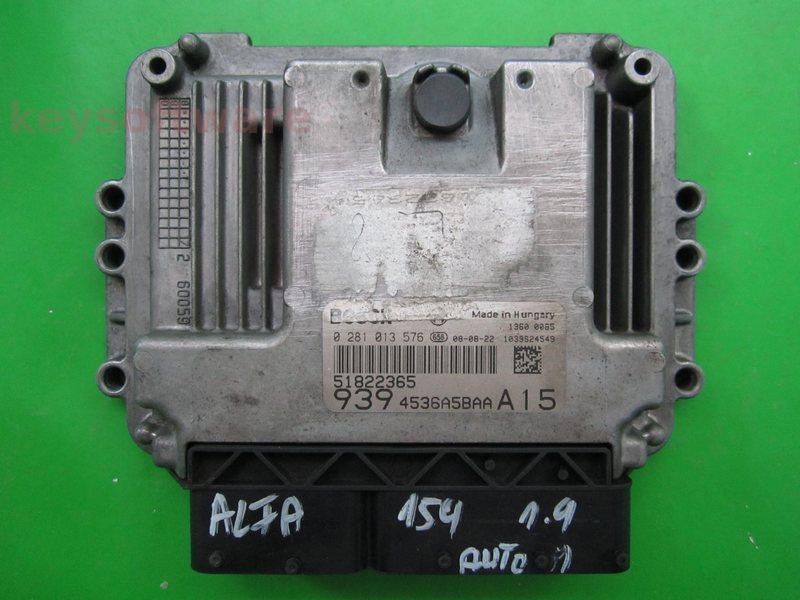 ECU Alfa Romeo 159 1.9JTD 51822365 0281013576 EDC16C39 150CP