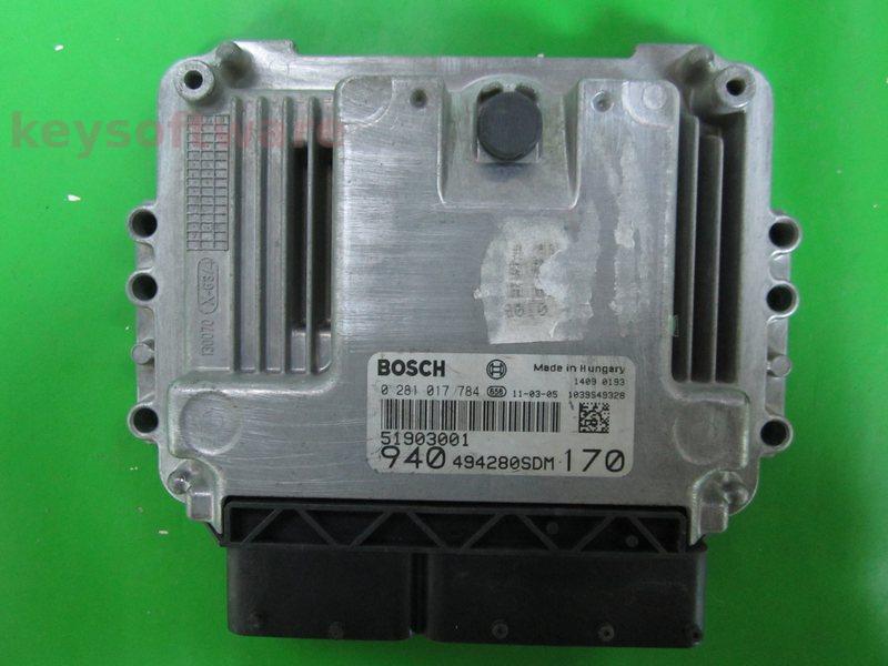 ECU Alfa Romeo Giulietta 2.0JTD 51903001 0281017784 EDC16C39