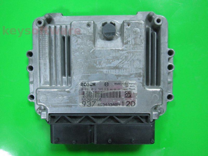 ECU Alfa Romeo 147 1.9JTD 55205066 0281012965 EDC16C39