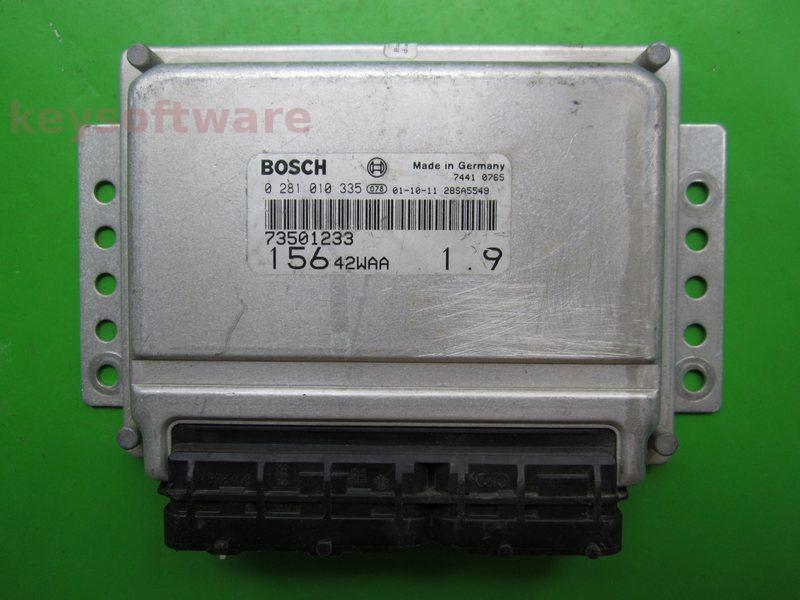 ECU Alfa Romeo 156 1.9JTD 73501233 0281010335 EDC15C7