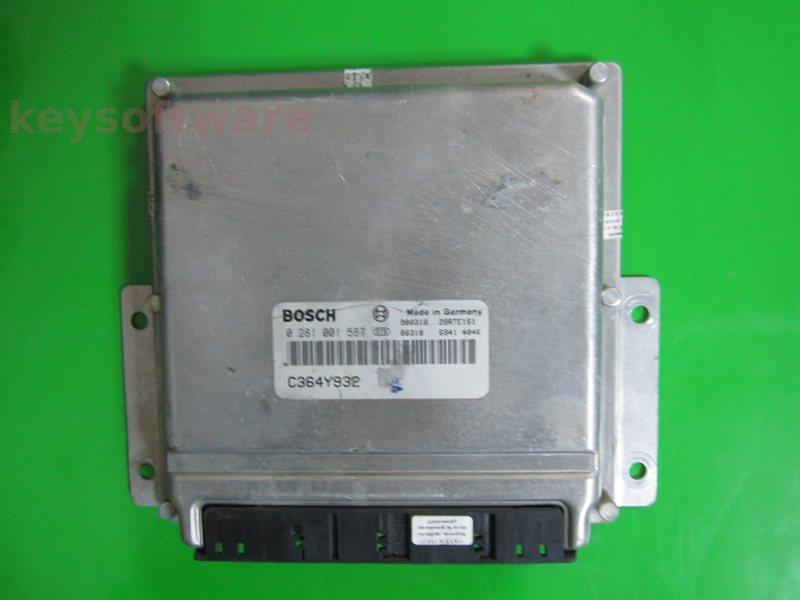 ECU Alfa Romeo 156 1.9JTD C364Y932 0281001587 EDC15C