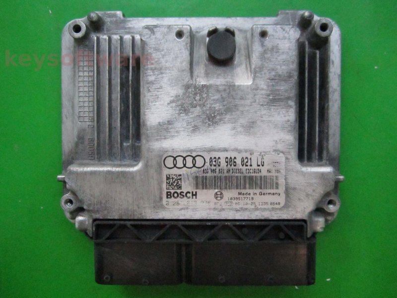 ECU Audi A3 2.0TDI 03G906021LG 0281013276 EDC16U34 BKD H06