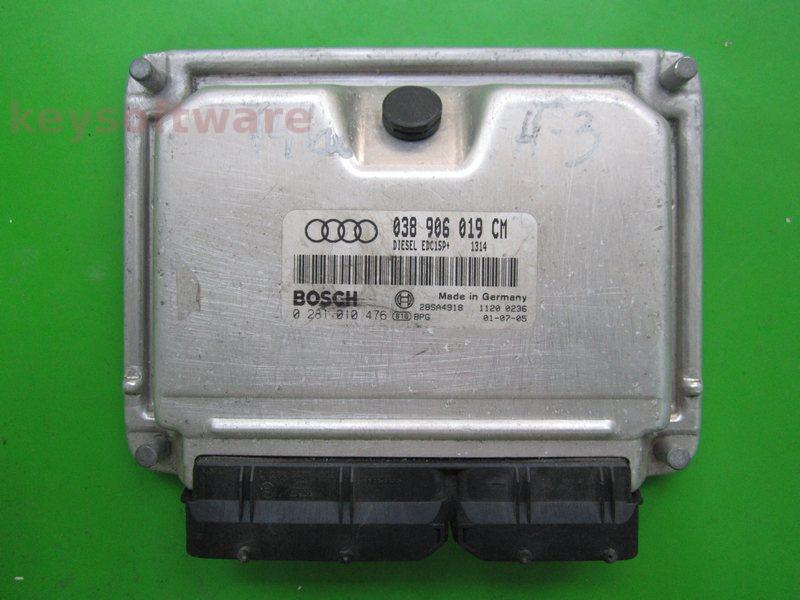 ECU Audi A3 1.9TDI 038906019CM 0281010476 EDC15P+ ATD