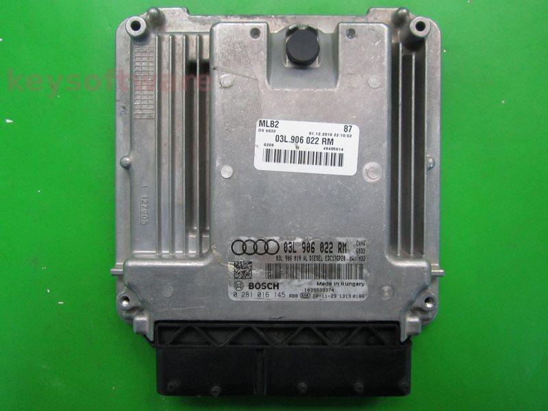 ECU Audi A4 2.0TDI 03L906022RM 0281016145 EDC17CP20 CAHA H32