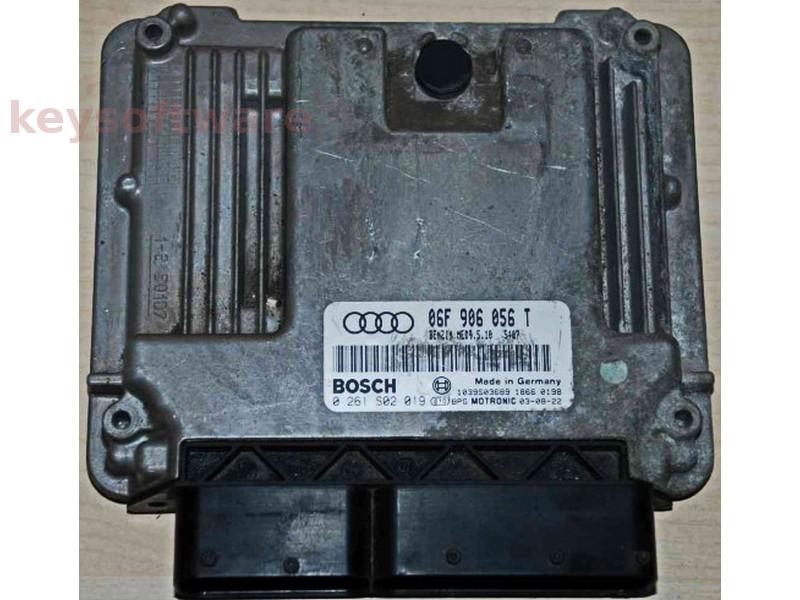 ECU Audi A3 2.0 06F906056T 0261S02019 MED9.5.10 AXW {+