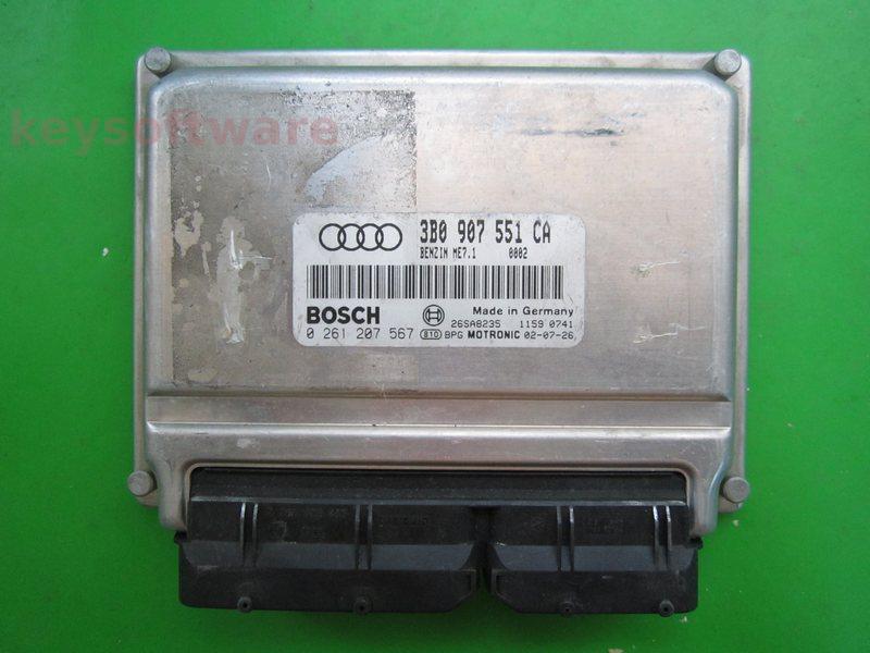 ECU Audi A4 2.4 3B0907551CA 0261207567 ME7.1