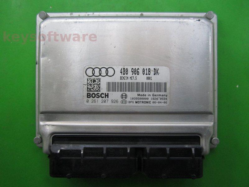 ECU Audi A6 1.8 4B0906018DK 0261207926 ME7.5