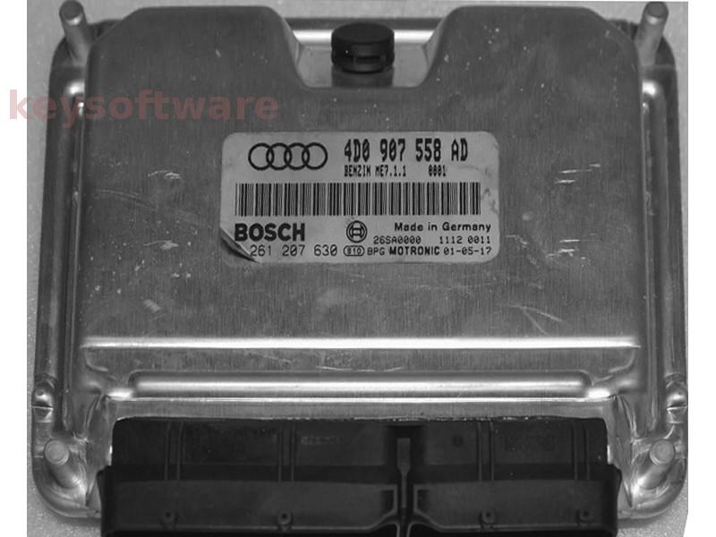 ECU Audi A6 4.2 4D0907558AD 0261207630 ME7.1.1 {