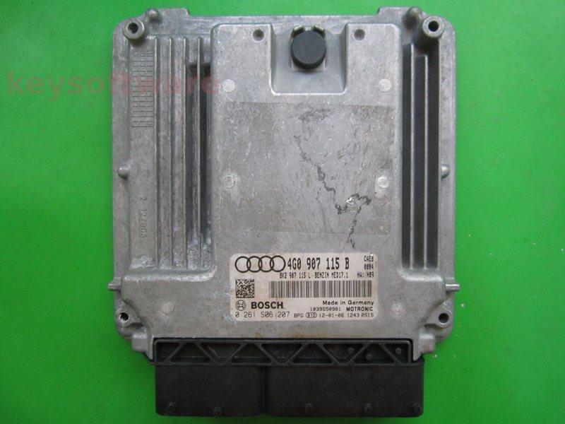 ECU Audi A6 2.0 4G0907115B 0261S06207 MED17.1 CAEB H09