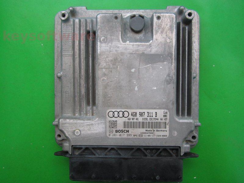 ECU Audi A7 3.0TDI 4G0907311B 0281017399 EDC17CP44 CLAA H37