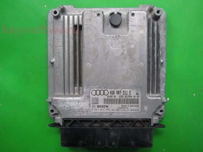 ECU Audi A6 3.0TDI 4G0907311E 0281018892 EDC17CP44 CLAA H37