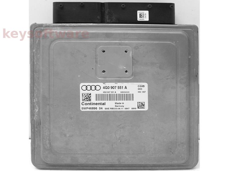 ECU Audi A6 3.0 4G0907551A 5WP46896 SIMOS 8.51 CGXB H07 {