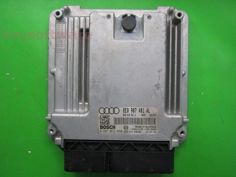 ECU Audi A4 3.0TDI 8E0907401AL 0281013080 EDC16CP34