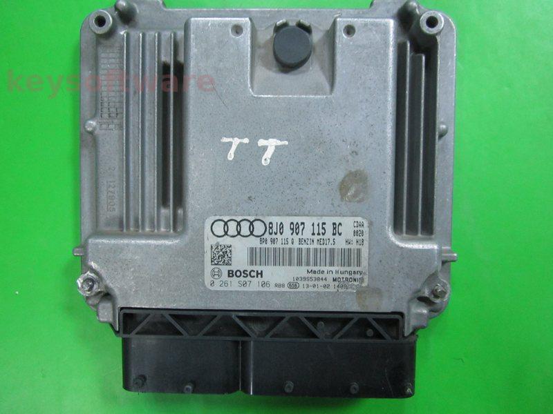 ECU Audi TT 1.8 8J0907115BC 0261S07106 MED17.5 BAM H18