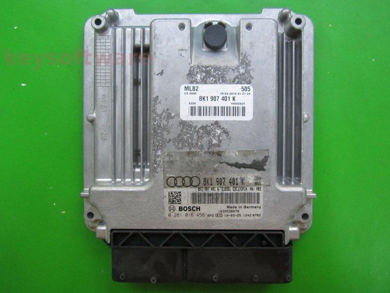 ECU Audi A4 2.7TDI 8K1907401K 0281016456 EDC17CP14 CGKA H03