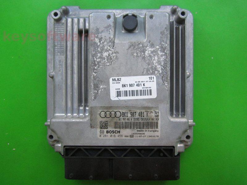 ECU Audi A4 2.7TDI 8K1907401K 0281016456 EDC17CP14 CGKA H14 }