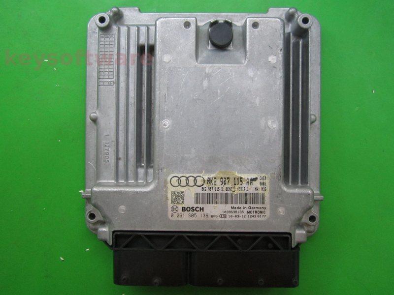 ECU Audi A4 2.0 8K2907115AA 0261S05139 MED17.1 CAEB H16