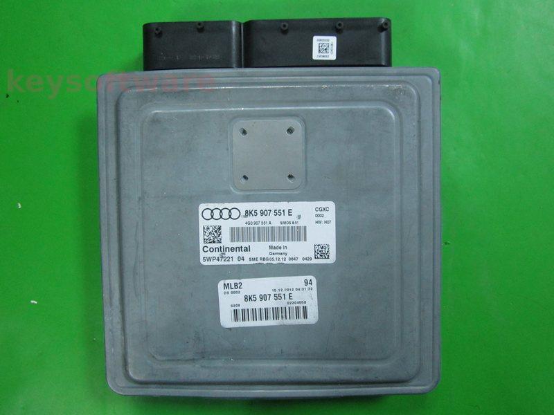 ECU Audi A6 3.0 8K5907551E 5WP47221 SIMOS 8.51 CGXC H07