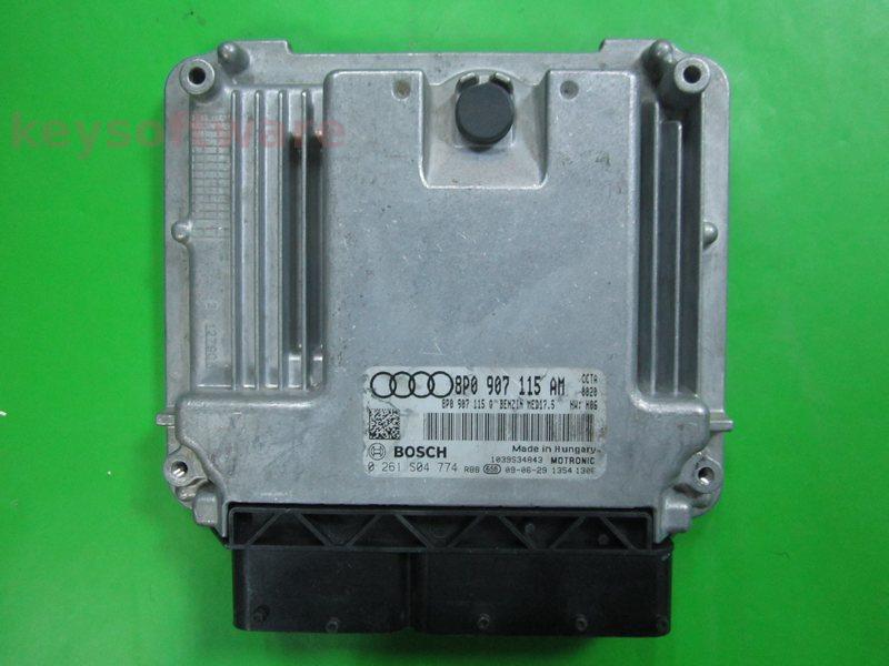 ECU Audi A3 2.0 8P0907115AM 0261S04774 MED17.5 CCTA H06