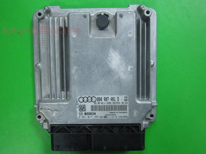 ECU Audi Q5 3.0TDI 8R0907401S 0281017189 EDC17CP14 CCWA H14