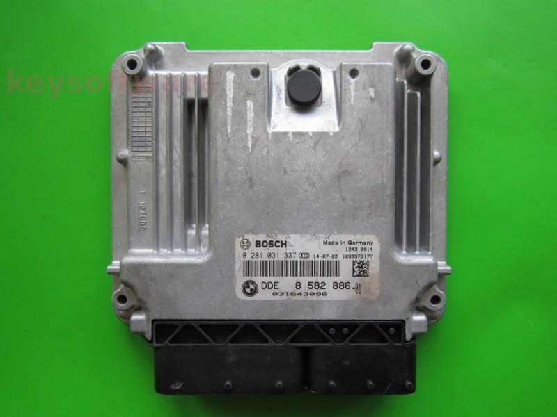 ECU Bmw X3 2.0D DDE8582886 0281031337 EDC17C50 F25