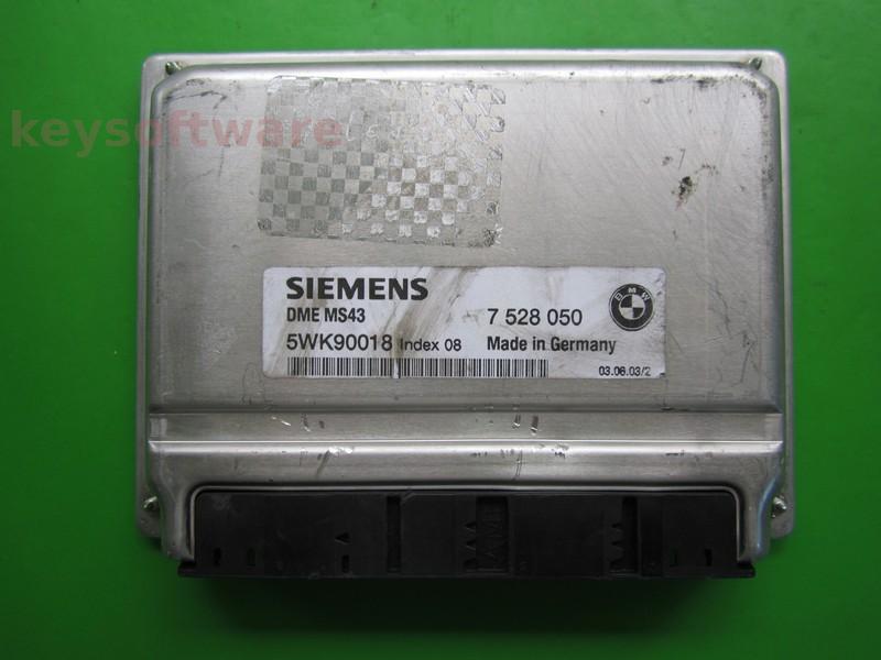 ECU Bmw X5 3.0 7528050 5WK90018 DME MS43 {