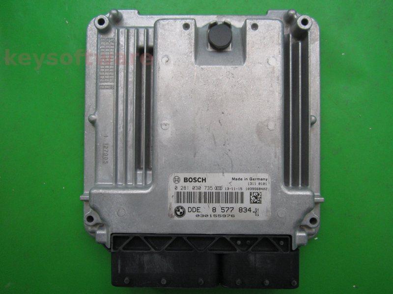 ECU Bmw 320 3.0 DDE8577834 0281030735 EDC17C56