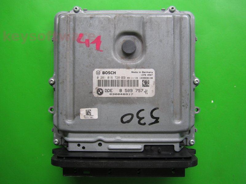 ECU Bmw 730D DDE8509757 0281016728 EDC17CP09 }