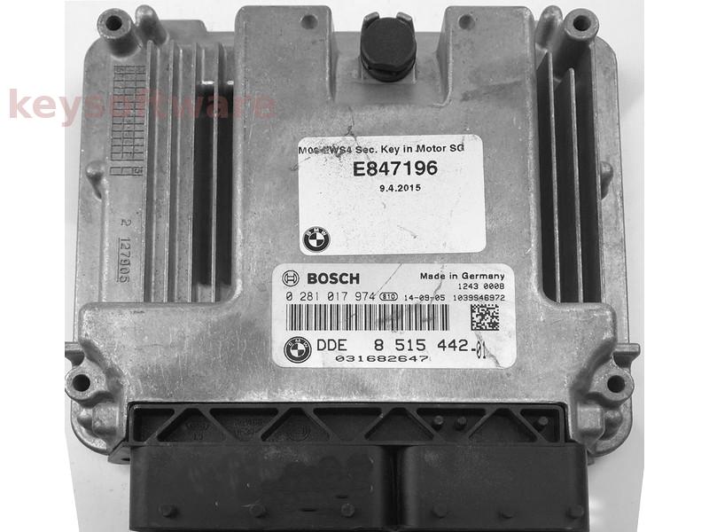 ECU BMW 320D DDE8515442 0281017974 EDC17C50 E91 {