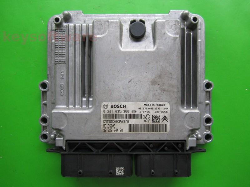 ECU Citroen C4 1.5 9832694480 0281035366 MD1CS003