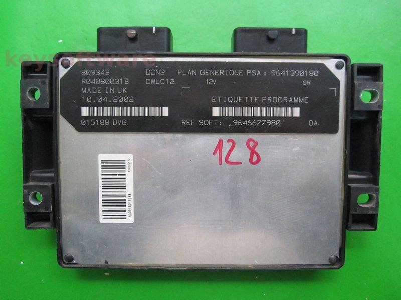 ECU Citroen Xsara 1.9D 9646677980 9641390180 DCN2