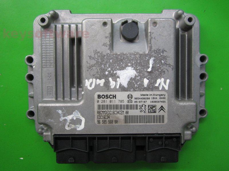 ECU Citroen C2 1.4HDI 9658556880 0281011785 EDC16C34 {