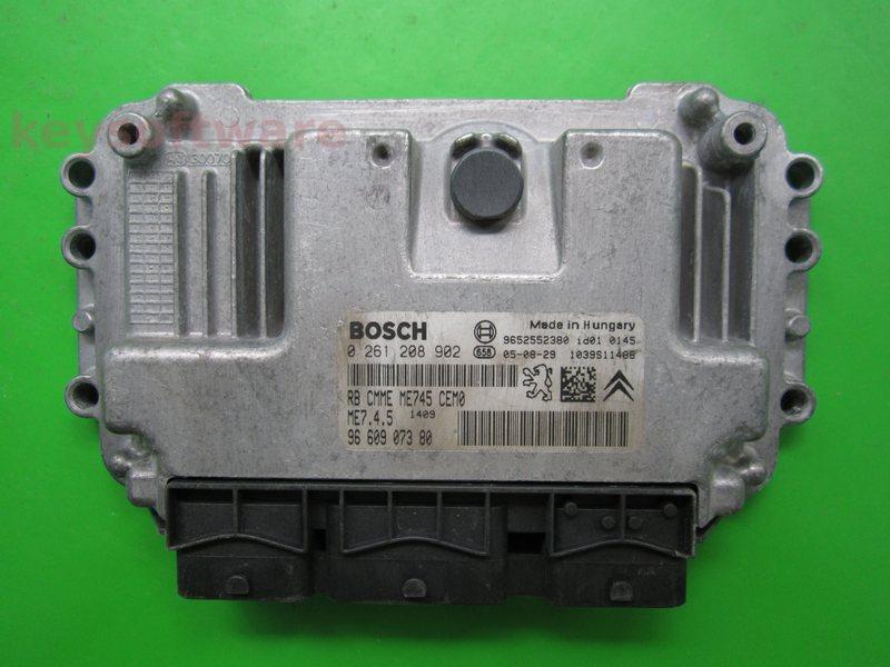 ECU Citroen C3 1.6 9660907380 0261208902 ME7.4.5