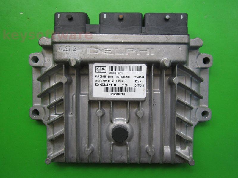 ECU Citroen C5 2.0HDI 9665843280 28147604 DCM3.4