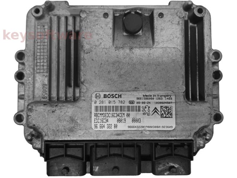 ECU Citroen Nemo 1.4HDI 9666432280 0281015782 EDC16C34 {