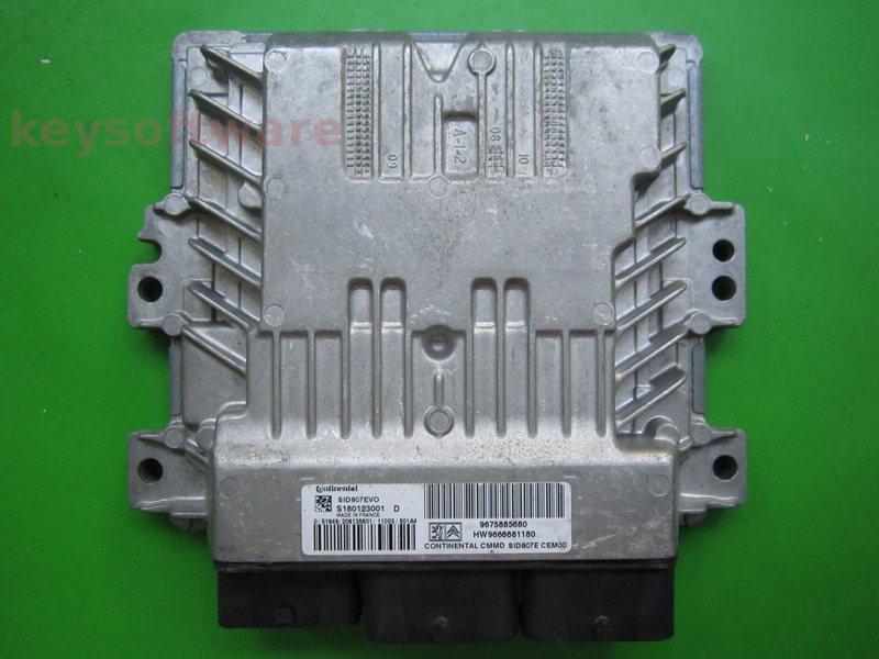 ECU Citroen C5 1.6HDI 9675885680 S180123001D SID807EVO {