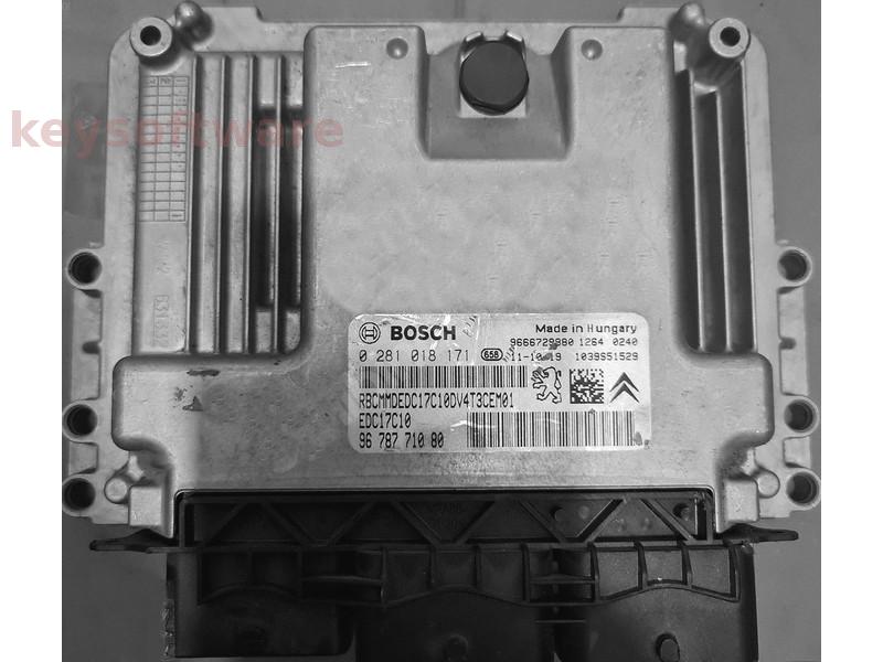 ECU Citroen C5 1.6 9678771080 0281018171 EDC17C10 {