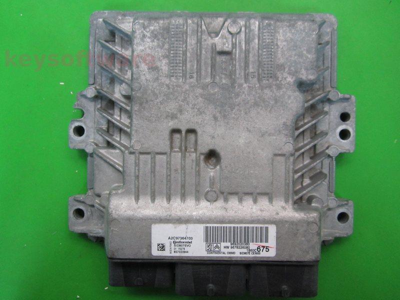 ECU Citroen C4 1.6HDI 9678226080 9692020380 SID807EVO