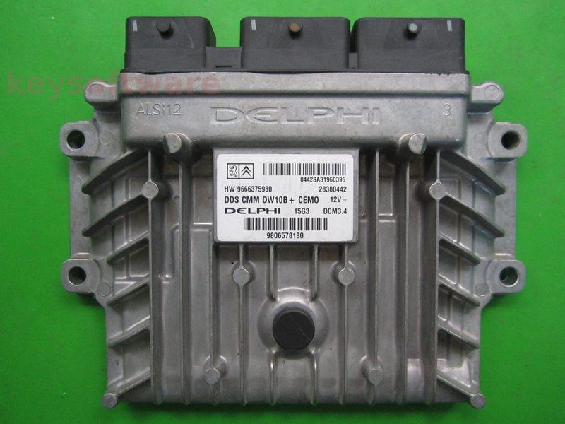 ECU Citroen C5 2.0HDI 9806578180 28380442 DCM3.4