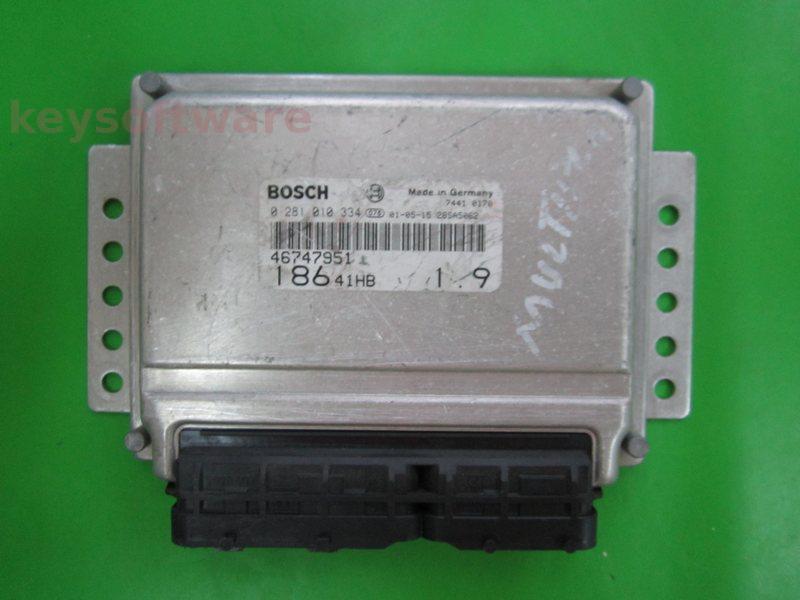 ECU Fiat Multipla 1.9JTD 46747951 0281010334 EDC15C7 {