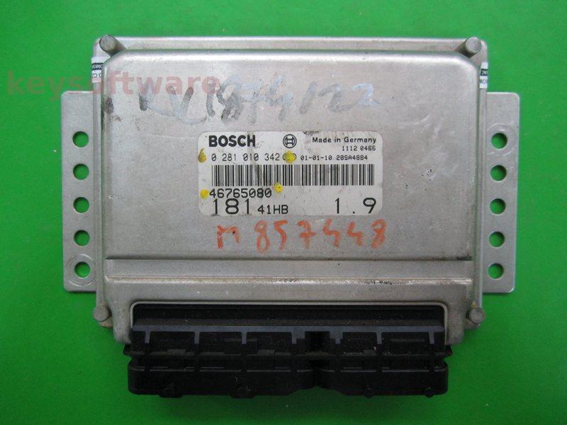 ECU Fiat Marea 1.9JTD 46765080 0281010342 EDC15C7