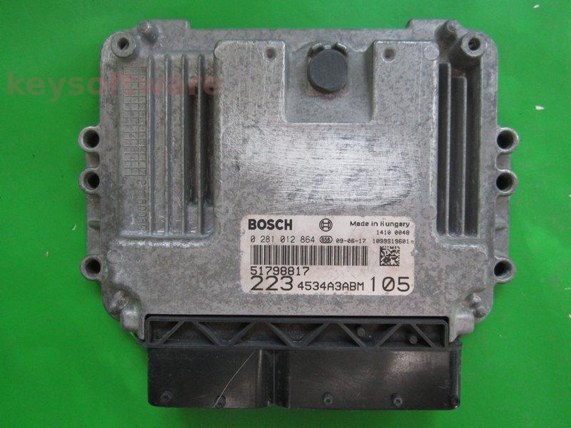 ECU Fiat Doblo 1.9JTD 51798817 0281012864 EDC16C39