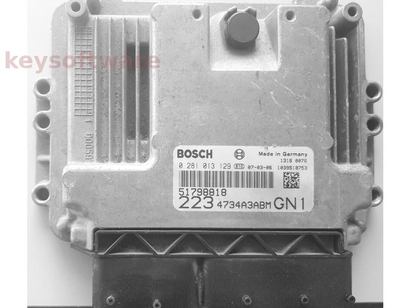 ECU Fiat Doblo 1.9JTD 51798818 0281013129 EDC16C39 {