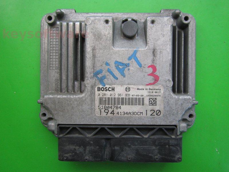 ECU Fiat Croma 1.9JTD 51804784 0281012961 EDC16C39